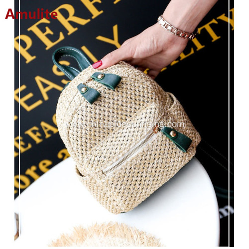 Fashion women leisure beach bag straw woven bag